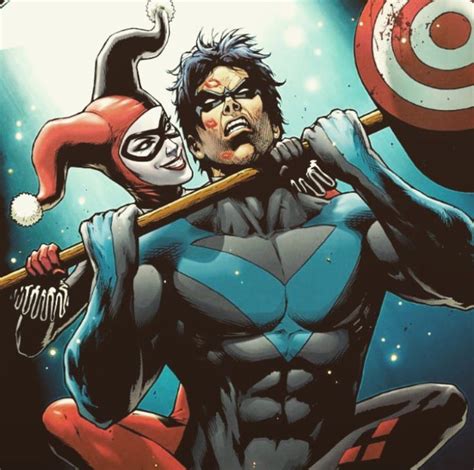 harley quinn and nightwing relationship